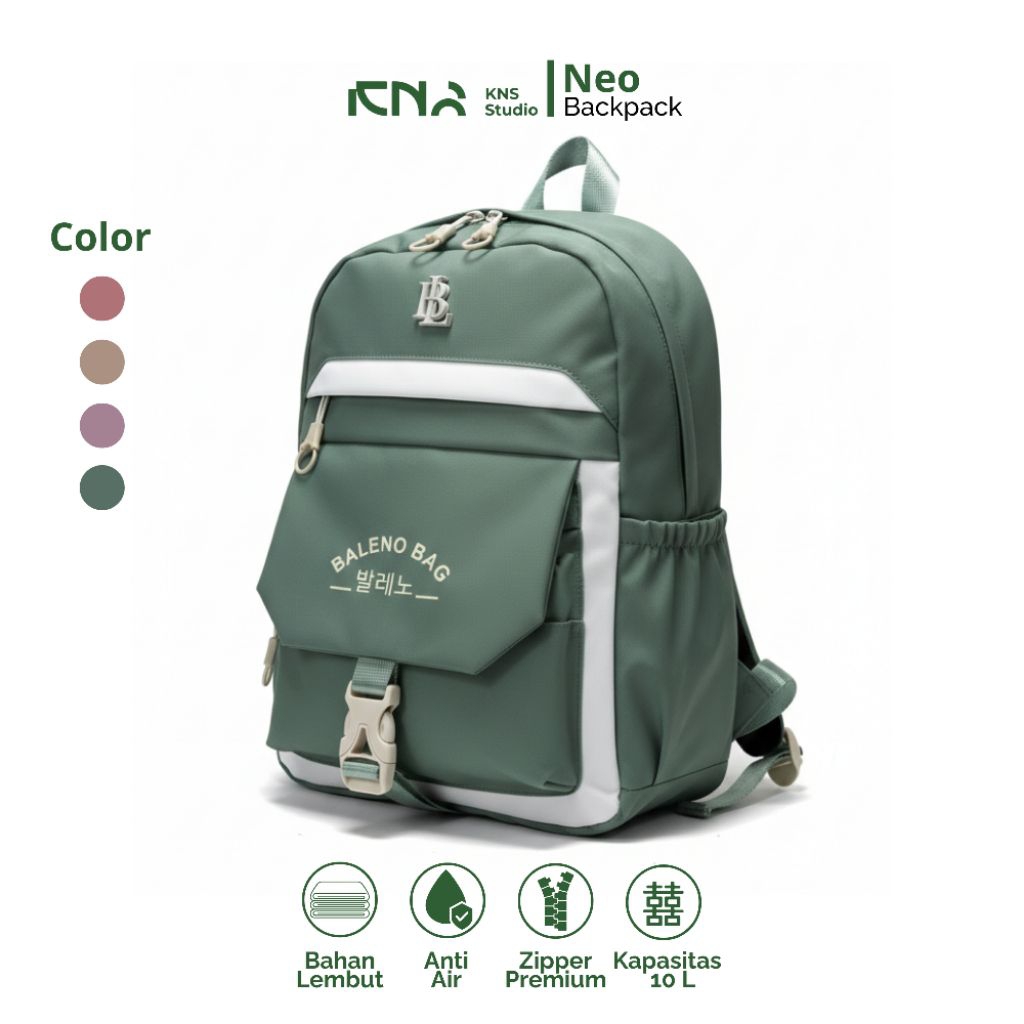 Tas Ransel Anak Mini Wanita Anti Air, Muat Tablet 10 Inch - Amar Mini Backpack BALENO- Cocok Sekolah