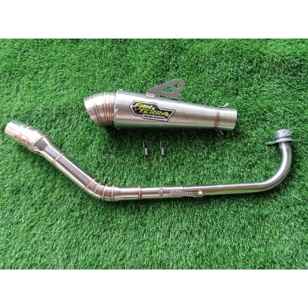 Knalpot Racing Fantera Jiksaw kolong Standart grand legenda smash supra X 125 Dl