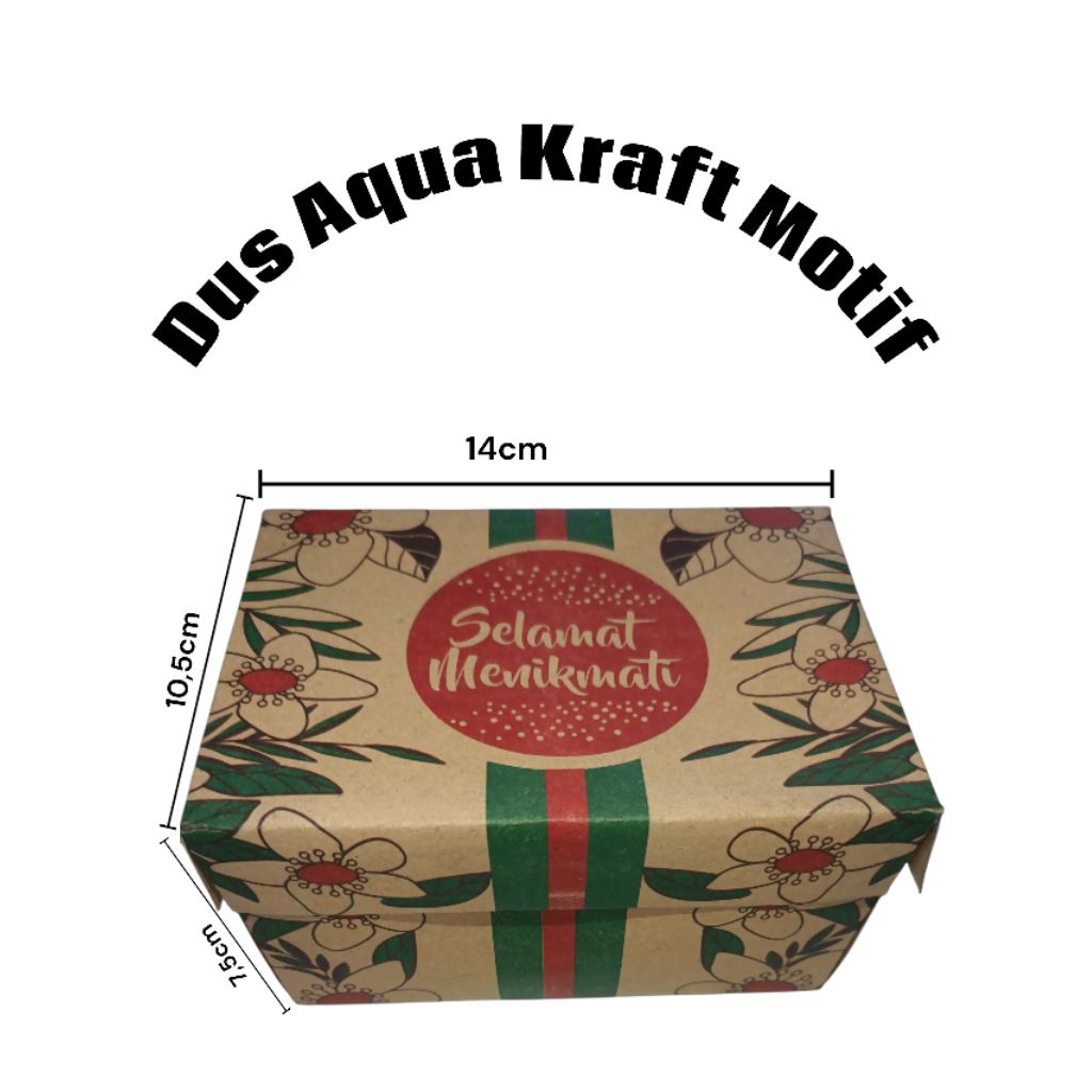 Dus Snack Aqua Kraft Motif