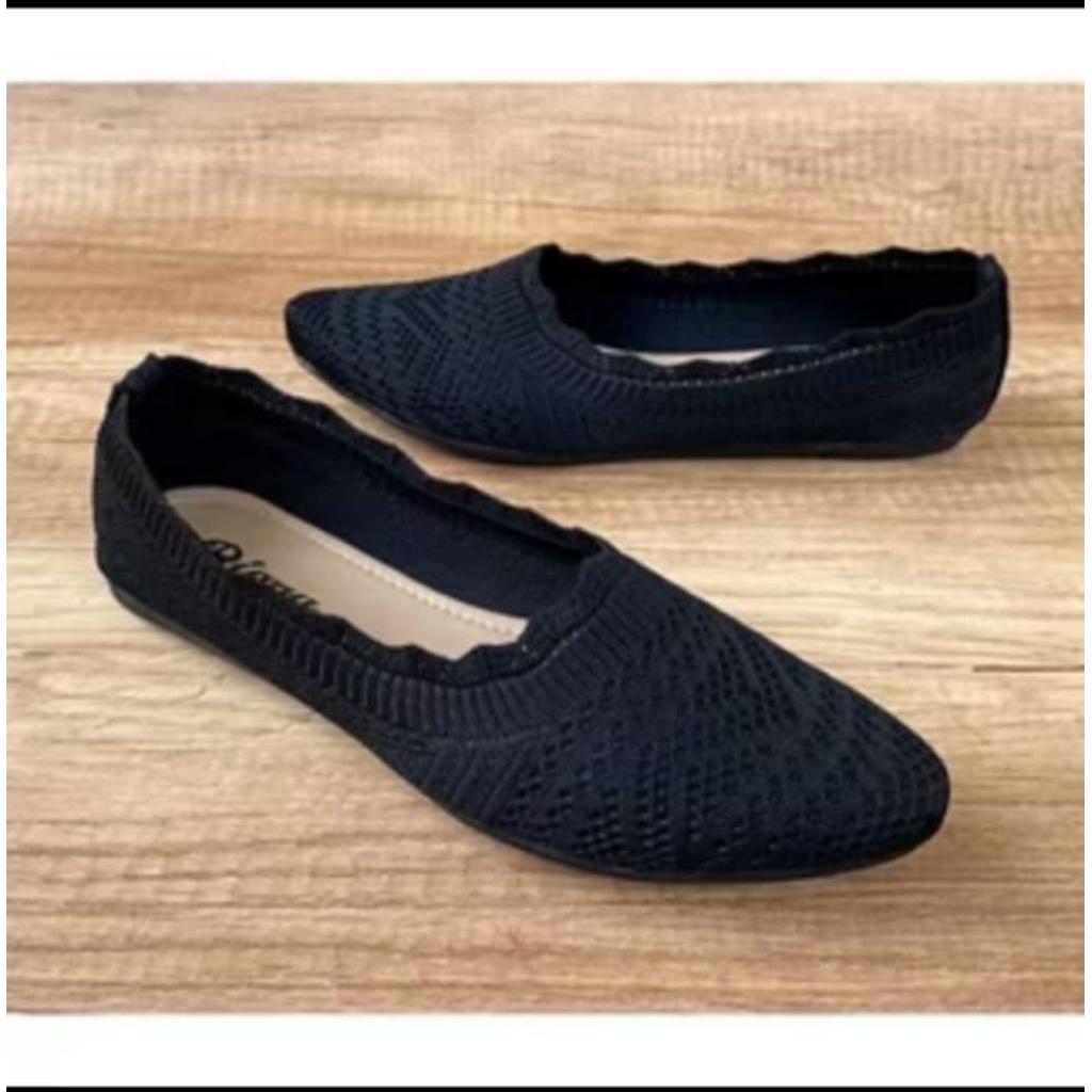 Mlyard/Sepatu Sandal Wanita Balet Rajut Import Big Size