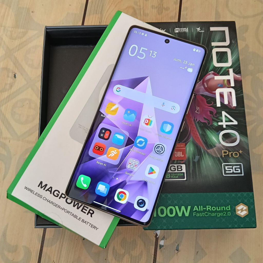 infinix note 40pro plus Ram 12GB Internal 256GB HP Second Seken Bekas Fullset [murah] hp murah