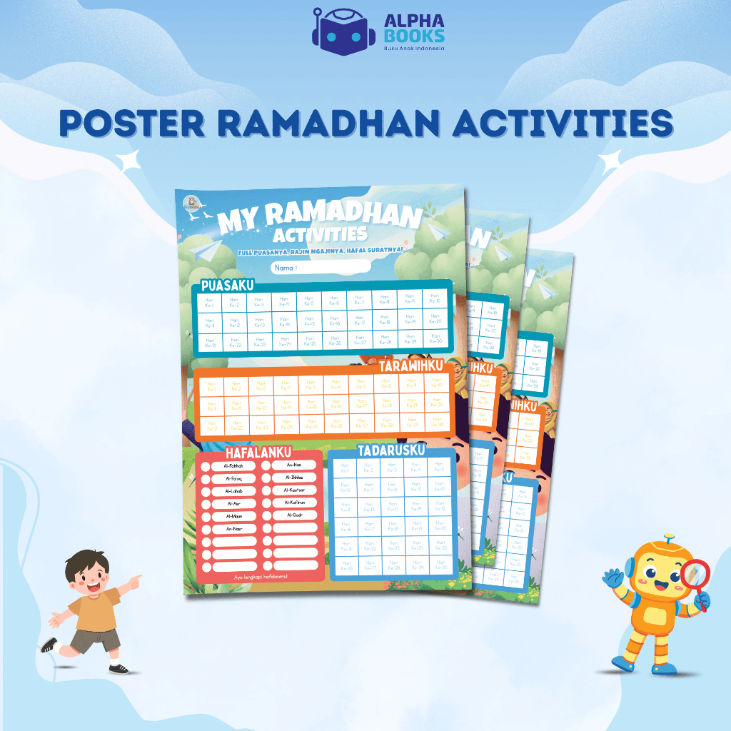 Poster Ramadhan Activities - Kegiatan Positif Anak DiBulan Ramadhan