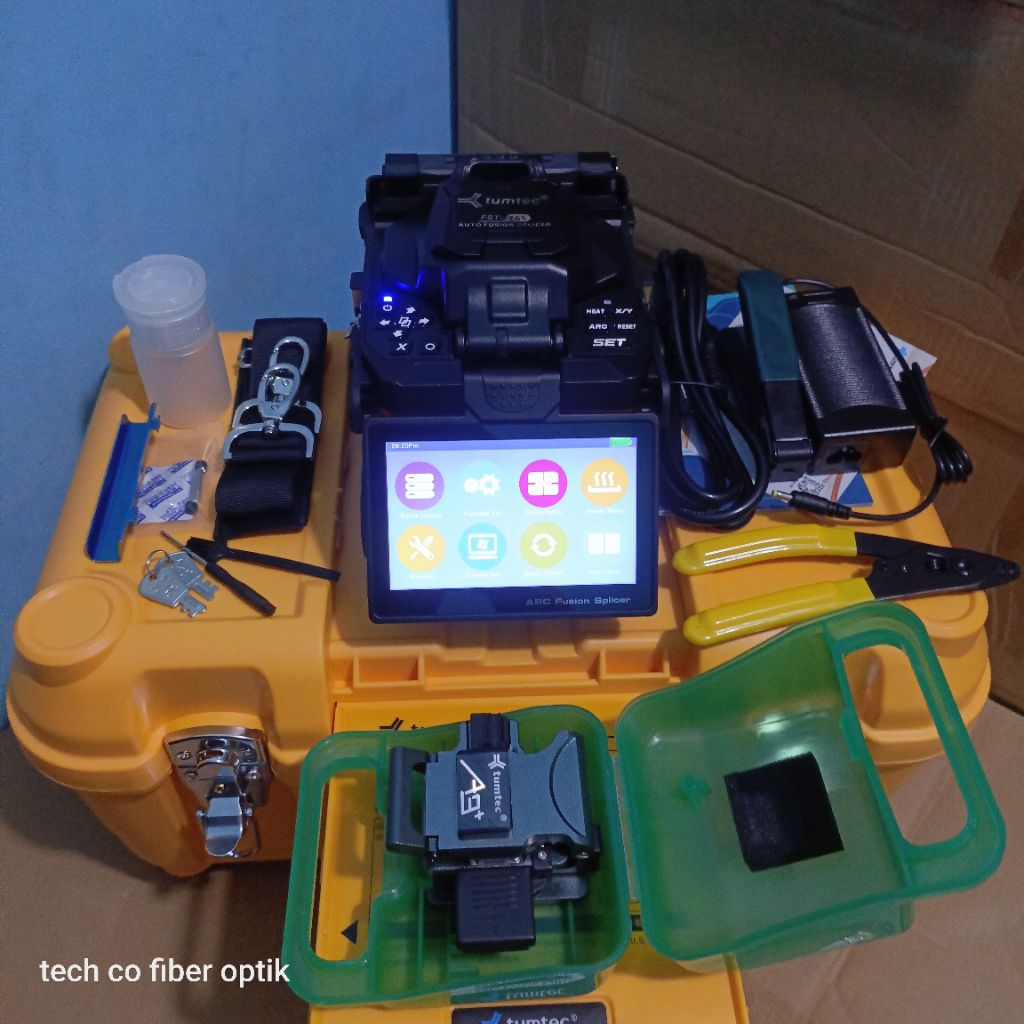 splicer tumtec 16s/fusion splicer tumtec 16s/splicer backbone 6motor/alat sambung kabel fiber optic