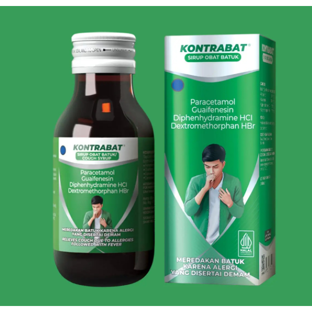 KONTRABAT 60ML | OBAT BATUK, BATUK BERDAHAK, BATUK KERING, TENGGOROKAN GATAL