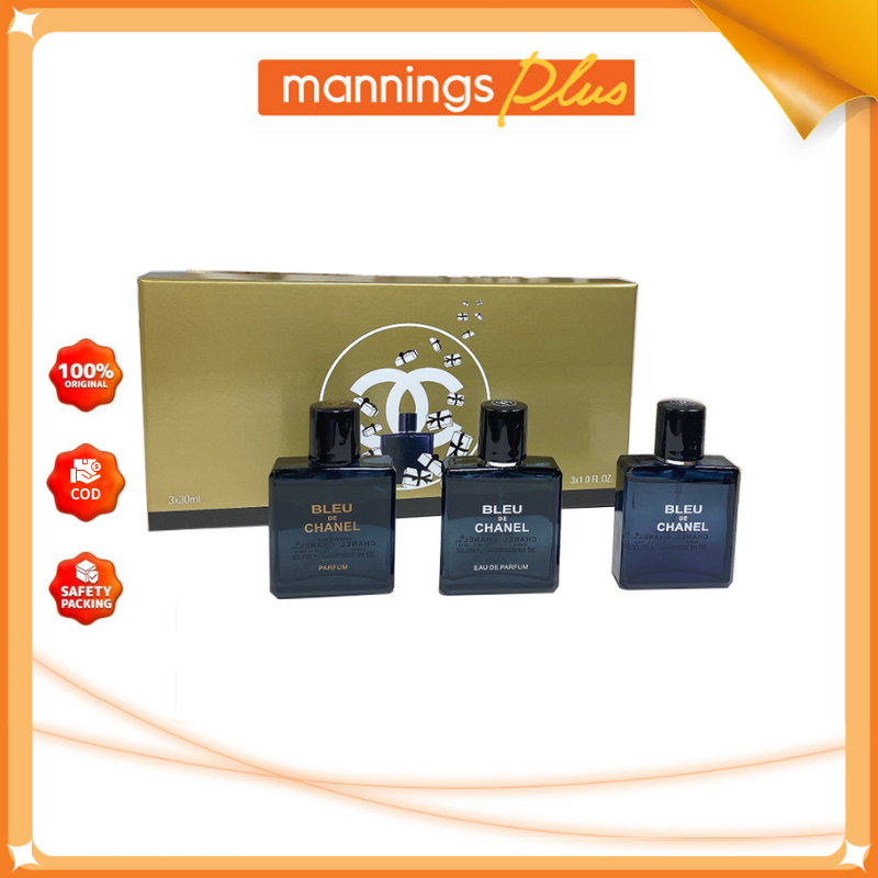 Chanel Parfum Gift Set 30ml x 3pc bleu de Chanel parfum chanel Eau de Parfum/blue de Chanel parfume 