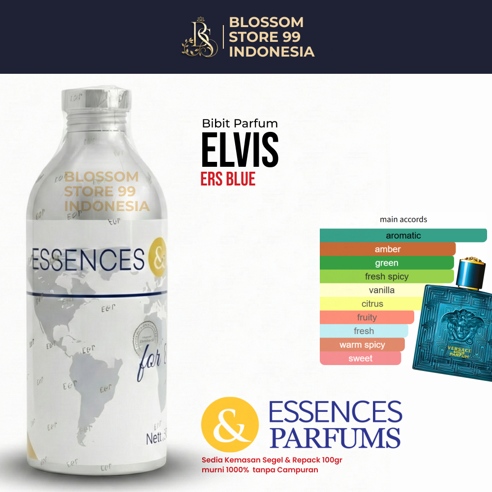 ESSENCES & PARFUMS ELVIS 67418 - BIBIT PARFUM VERSASE EROS- SEGEL & REPACK 100G