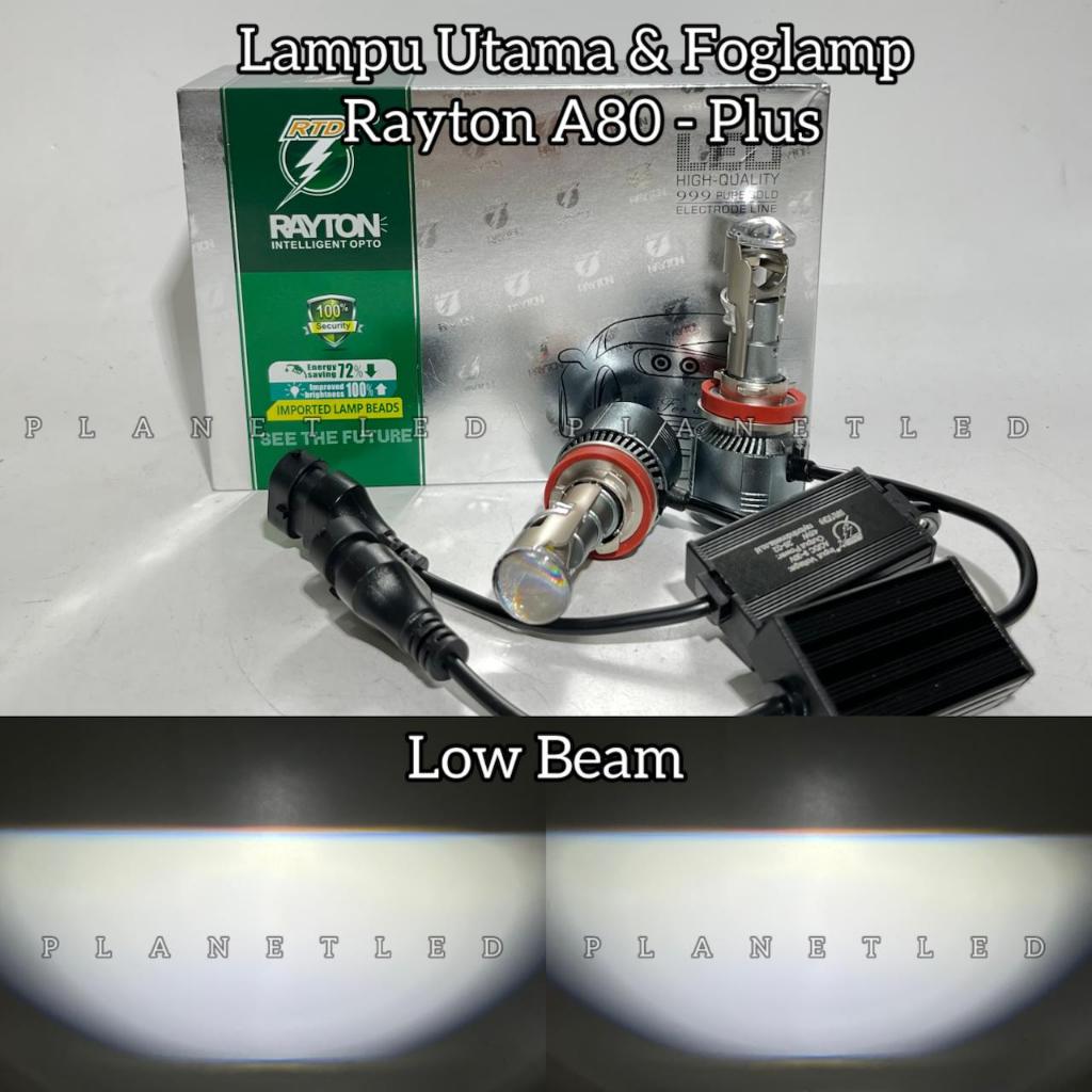 RTD RAYTON A80 Lampu Utama & Foglamp Plus Socket H11