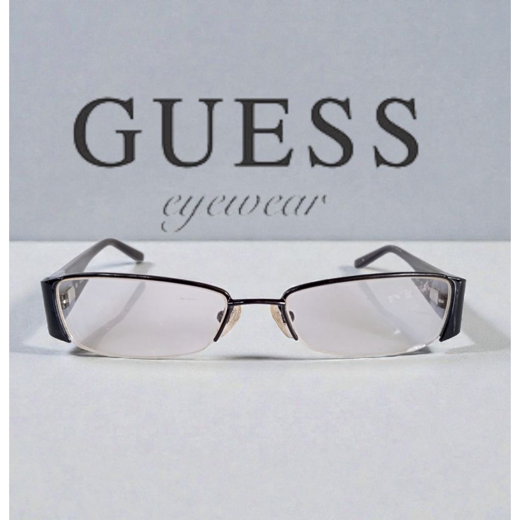 Kacamata second preloved branded Guess original murah GU2210 Half Rim Like New kondisi 99%