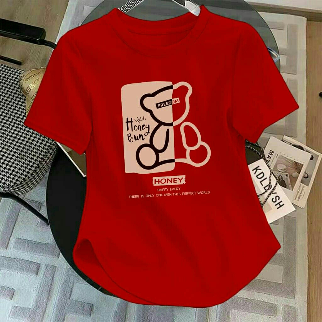 Koas oblong oval wanita/atasan wanita/kaos oblong oval lengan pendek wanita/kaos wanita kekinian/kao