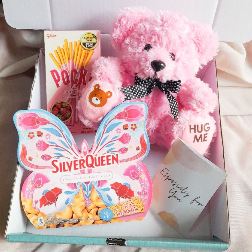 Kado Valentine Cewek Hadiah Ulang Tahun Cewek Pacar Parcel Lebaran THR Anak  Hampers Snack Wisuda Ha