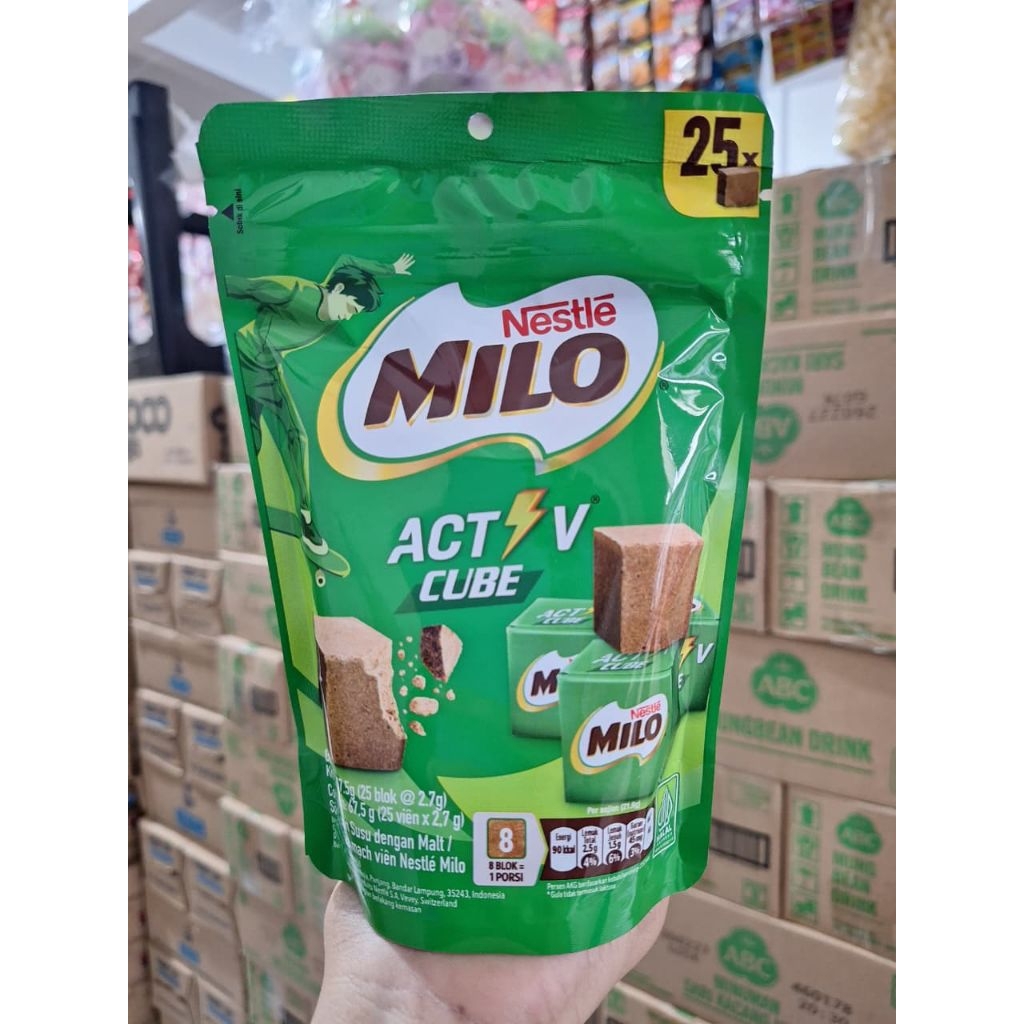 Milo Cube cokelat cube permen Milo jajanan lebaran Snack kekinian