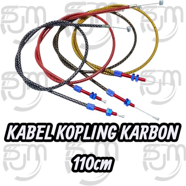 KAWAT TALI KABEL KOPLING SERAT KARBON harga ( SATUAN ) PANJANG 110 CM PNP universal SEMUA MOTOR BEBE