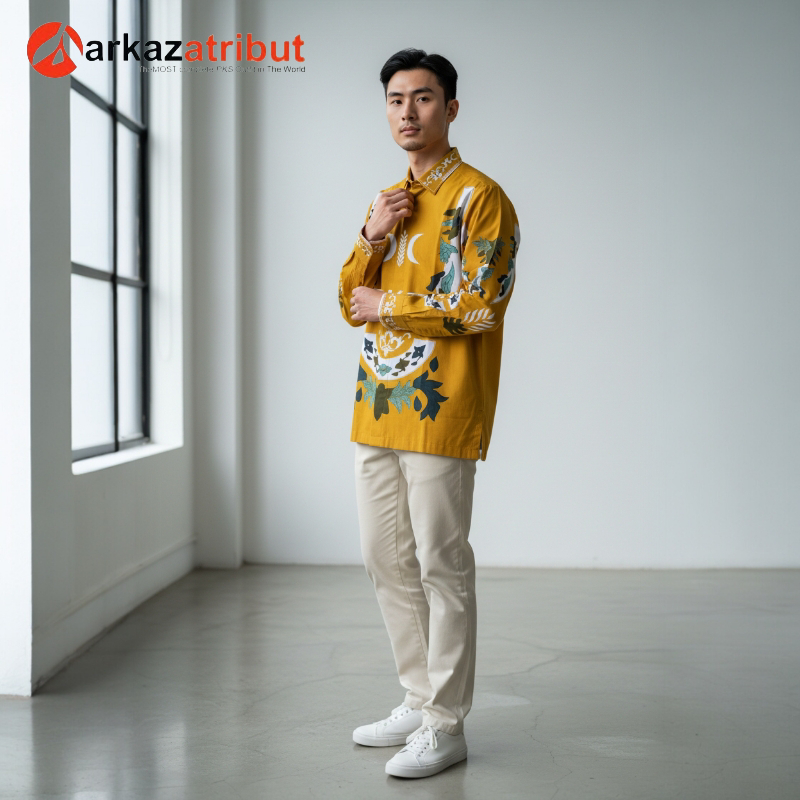 Batik PKS Premium Bahan Katun | Batik Pria Lengan Panjang Dewasa