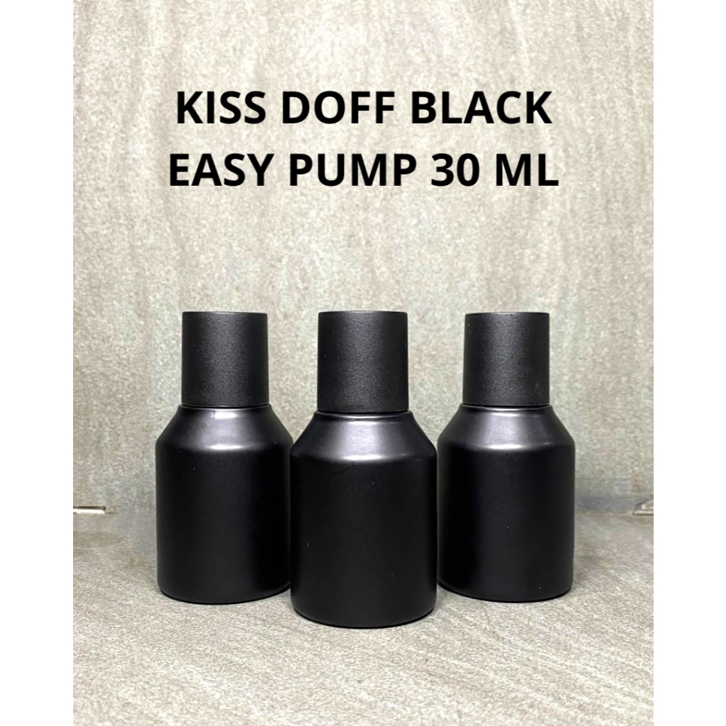 Botol Parfum Kiss Doff Black Easy Pump / Semi Press 30 ml