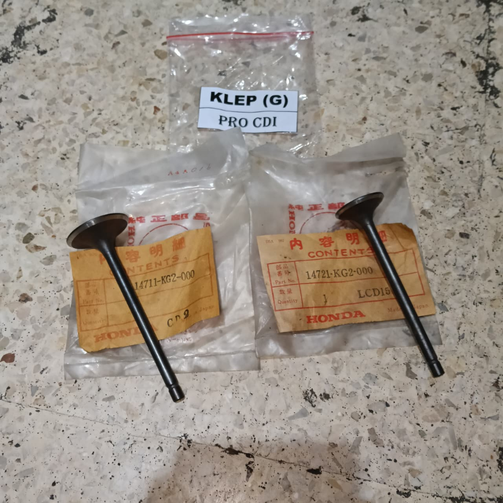 Klep GL Pro CDI Klep set GL pro CDI HONDA GL PRO GL PRO KLEP VALVE Valve Assy GL Pro CDI 14711-KG2-0
