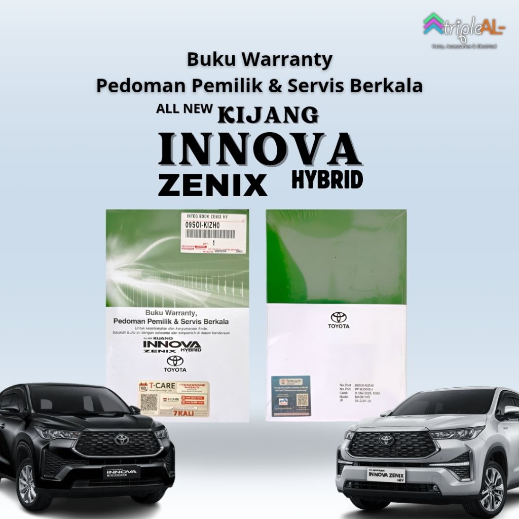 Buku Manual Pedoman Pemilik Integration Book Innova Zenix Original