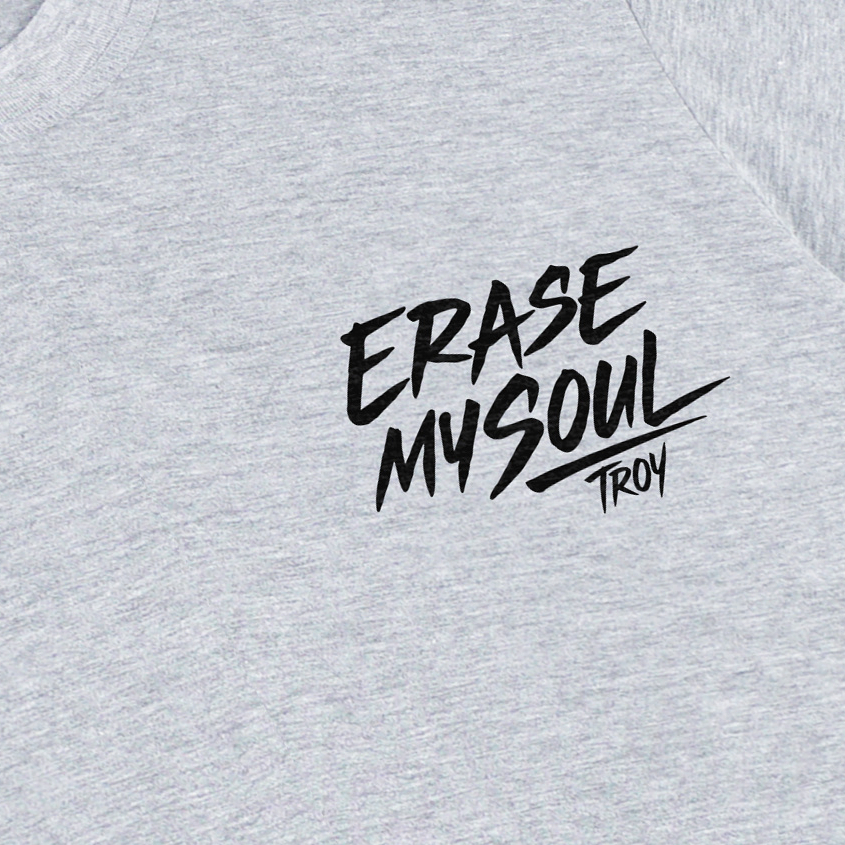 Troy Company Tshirt Grey Misty Erase - Kaos Lengan Pendek Kaos Abu Misty MTD 3254