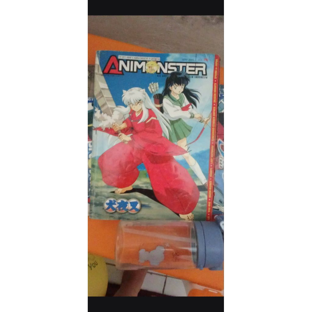 Komik/Manga Inuyasha + bonus Majalah Animoster ulasan cerita Inuyasha