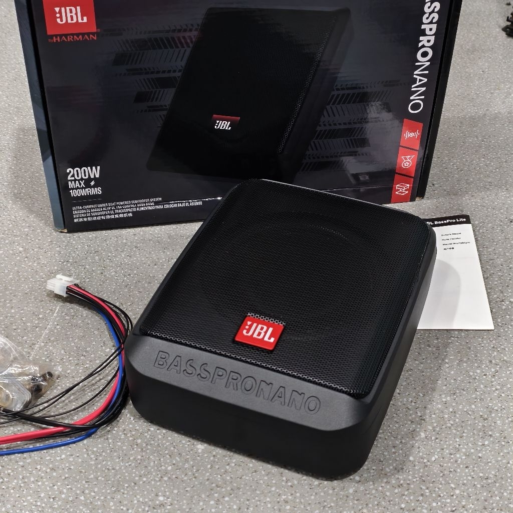 JBL BassPro NANO subwoofer kolong jok subwoofer Aktif JBL Basspro nano