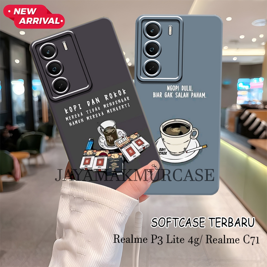 Softcase Realme p3 Lite 4g - Case Realme c71 4g - Realme c75 - Realme c75x - Realme c73 Motif Kopi T