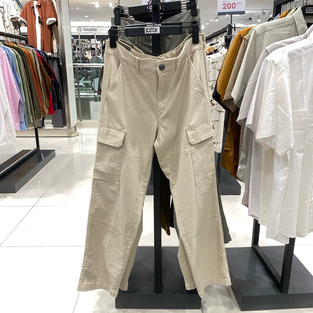 Scotch & Co Celana Cargo Panjang Pria Bahan Chinos Premium Bahan Tebal 29-40