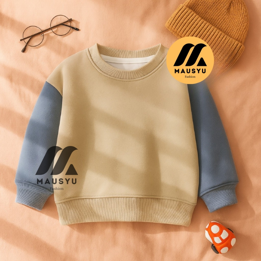 sweater creawneck Anak laki-laki perempuan 2-12 tahun, Switer anak korea style
