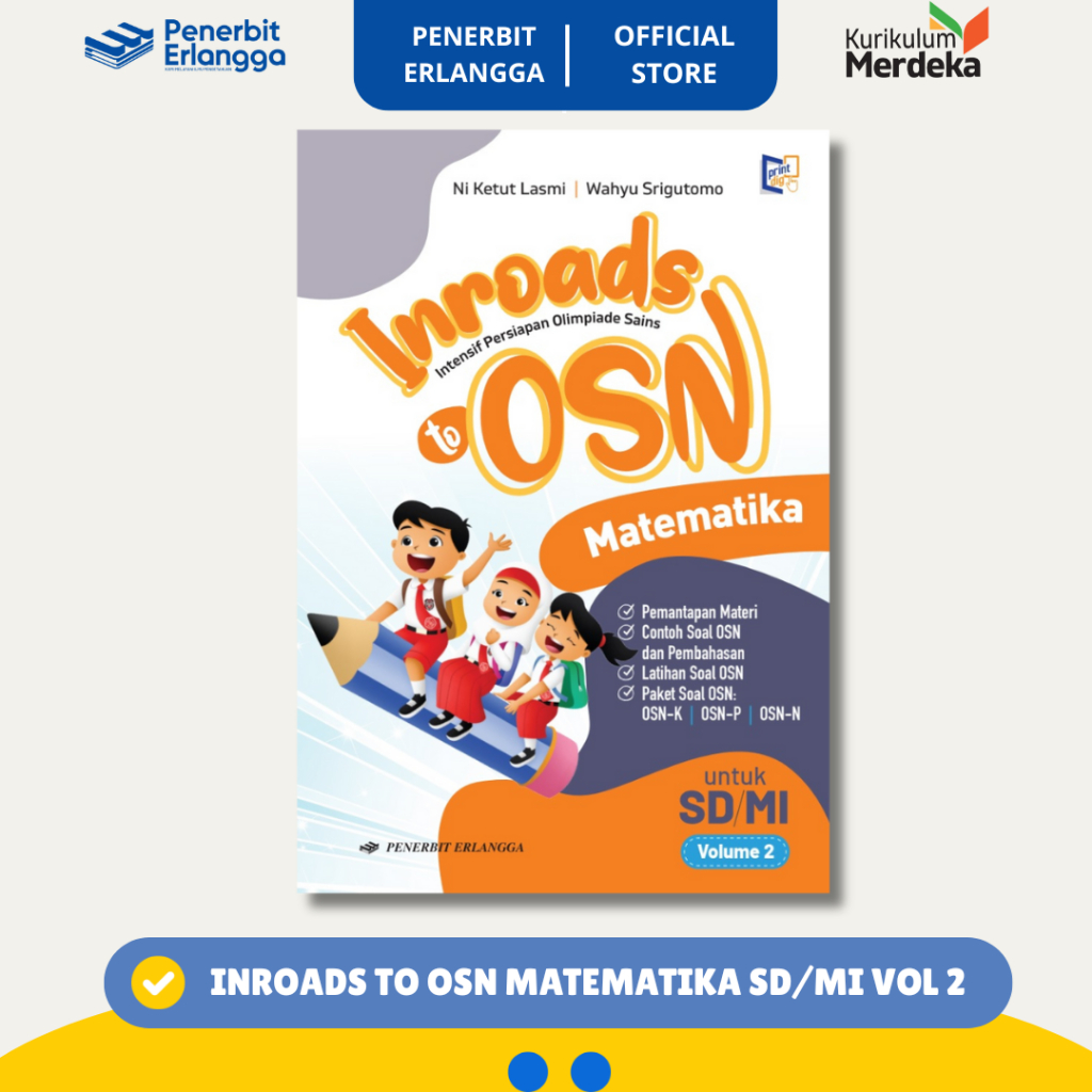 [Erlangga Official] Buku Olimpiade Matematika: Inroads To Osn Matematika Sd/Mi Volume 2