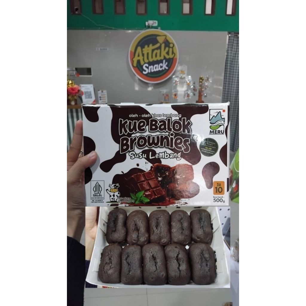 Kue Balok Brownies susu lembang meru