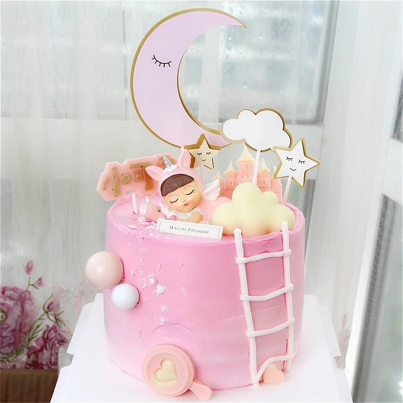 HARGA HIASAN CAKE MALAIKAT UNICORN / CAKE TOPPER UNICORN / BABY UNICORN LUCU/MURAH