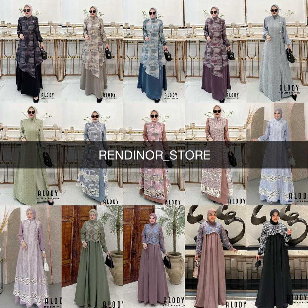 ZAIDA  DAN IRMA GAMIS DRESS BY ALODY ADA JUMBO READY SIAP KIRIM