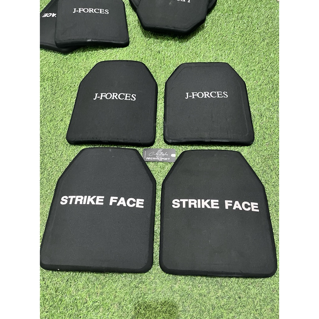 DUA PAPAN PLAT BAJA STRIKE FACE DAN J FORCES ANTI PELURU LEVEL 4 ORIGINAL