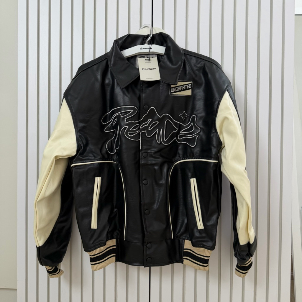 Preface Uncharted Varsity Jacket Leather | with tag size L