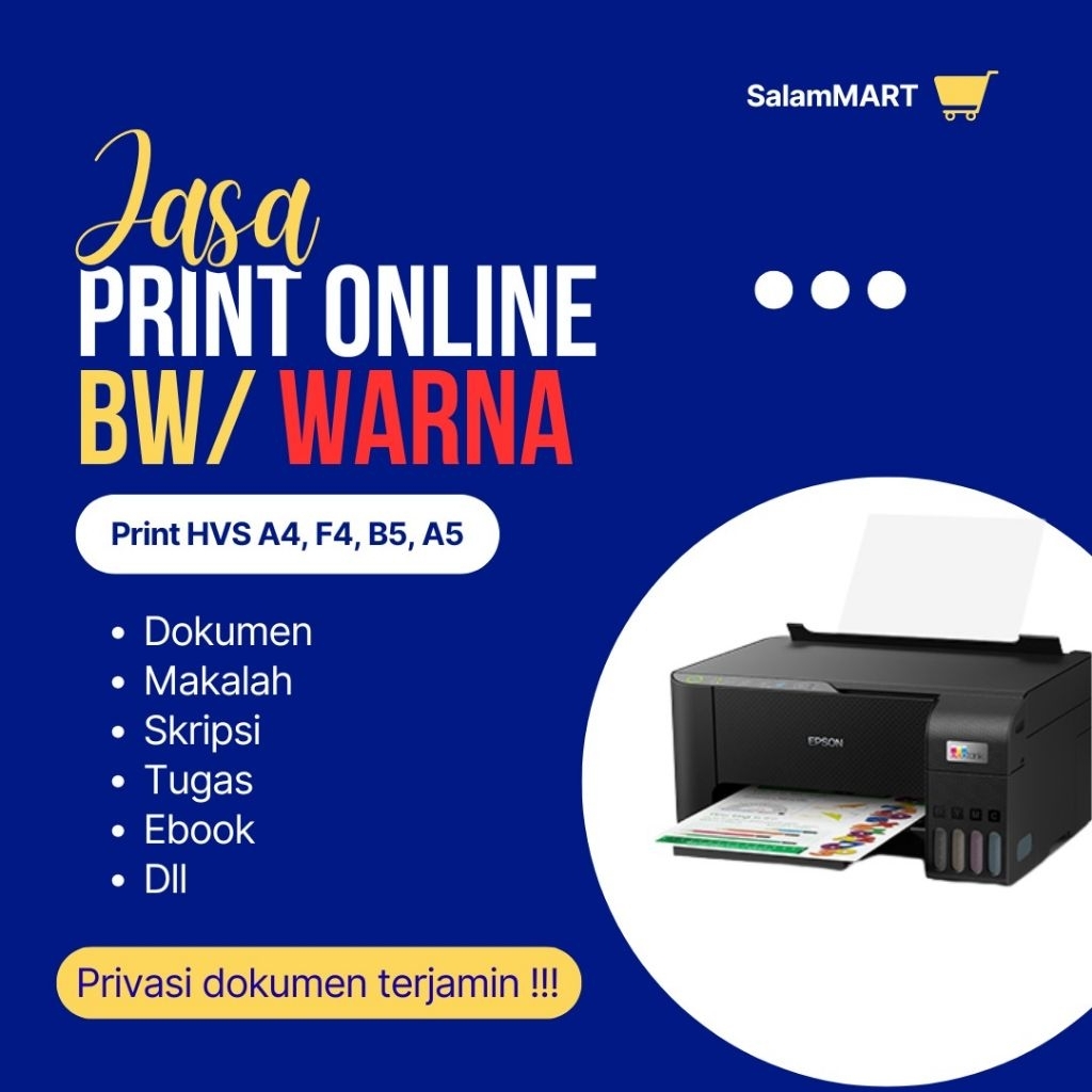 JASA PRINT MURAH MERIAH HITAM/ BERWARNA