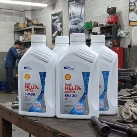 Original Shell Helix Astra 5w/30 API SP Ukuran 4 Liter