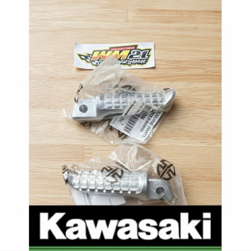 BESI Pijakan Step Foot Step Belakang Ninja RR ORIGINAL KGP New Old Original Kawasaki PIJAKAN STEP BE
