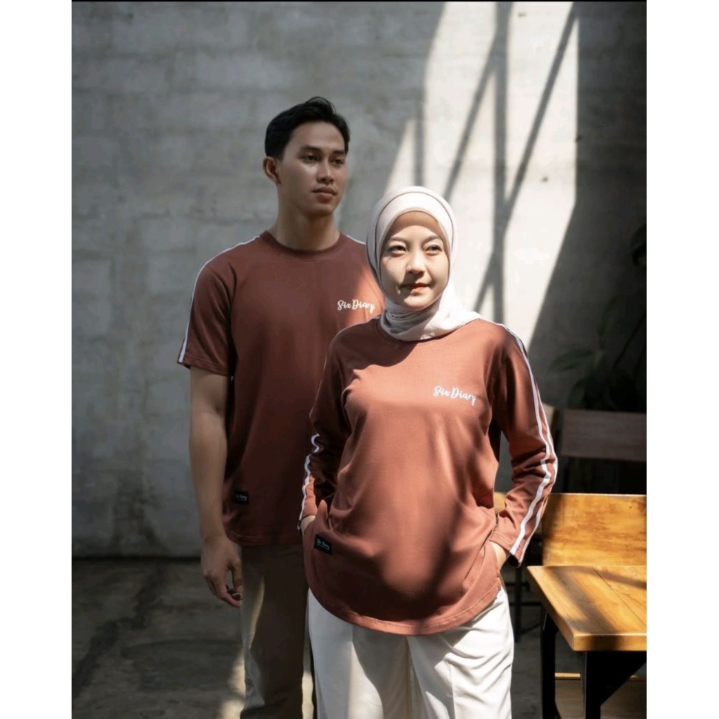 SixDiary Kaos Atasan Couple set family Aline Series Couple Family Ibu Ayah Anak