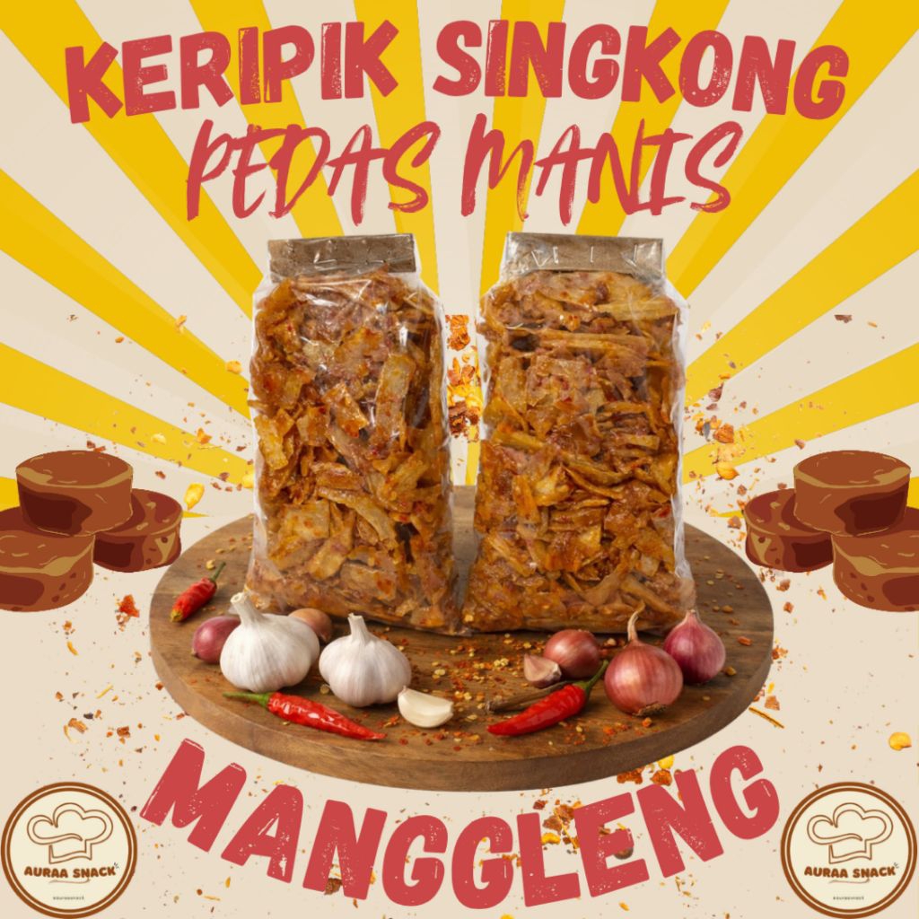 Keripik Singkong Pedas Manis (Manggleng)