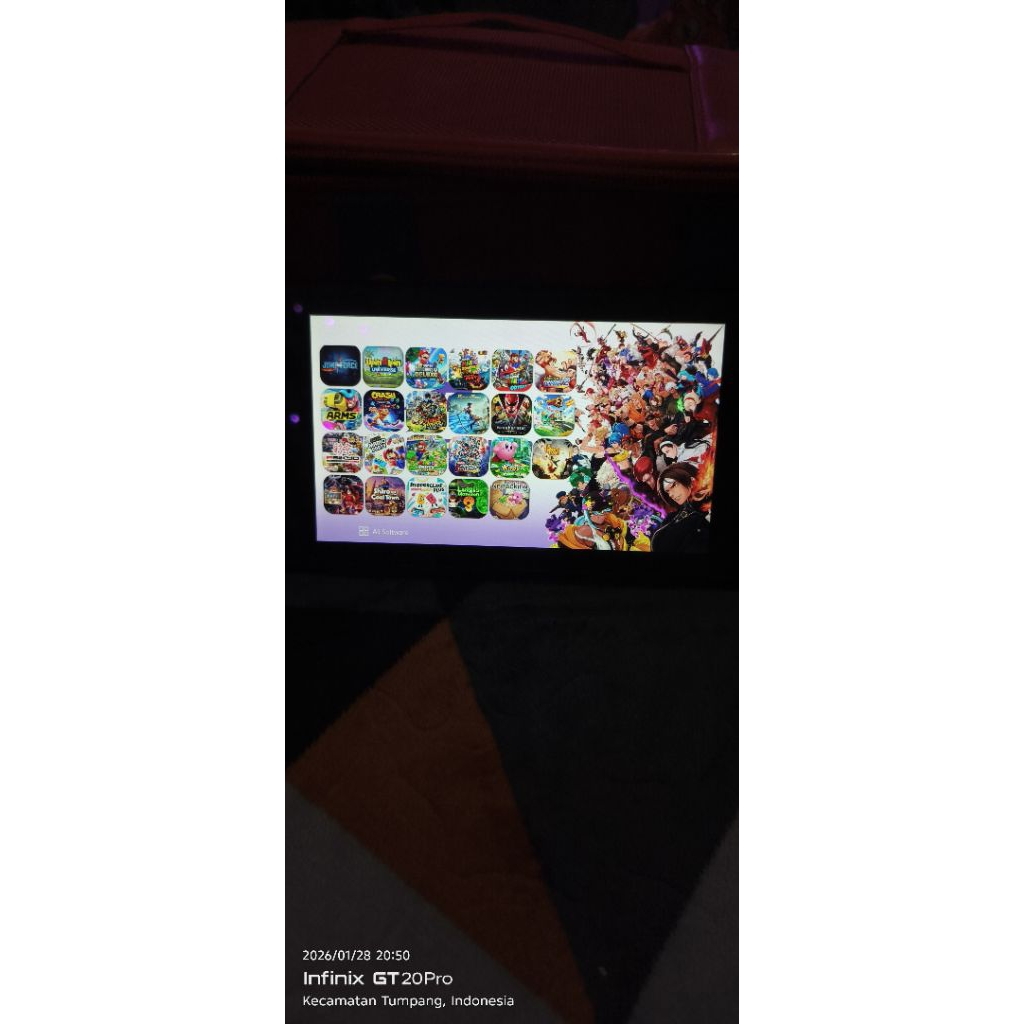 Tablet nintendo switch 512gb bekas full game
