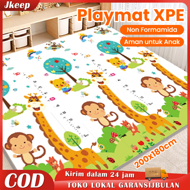 Jkeep Playmat 200*180cm Karpet anak/karpet main anak/karpet lantai bayi/Doritoki SNI Ready Karpet Pl