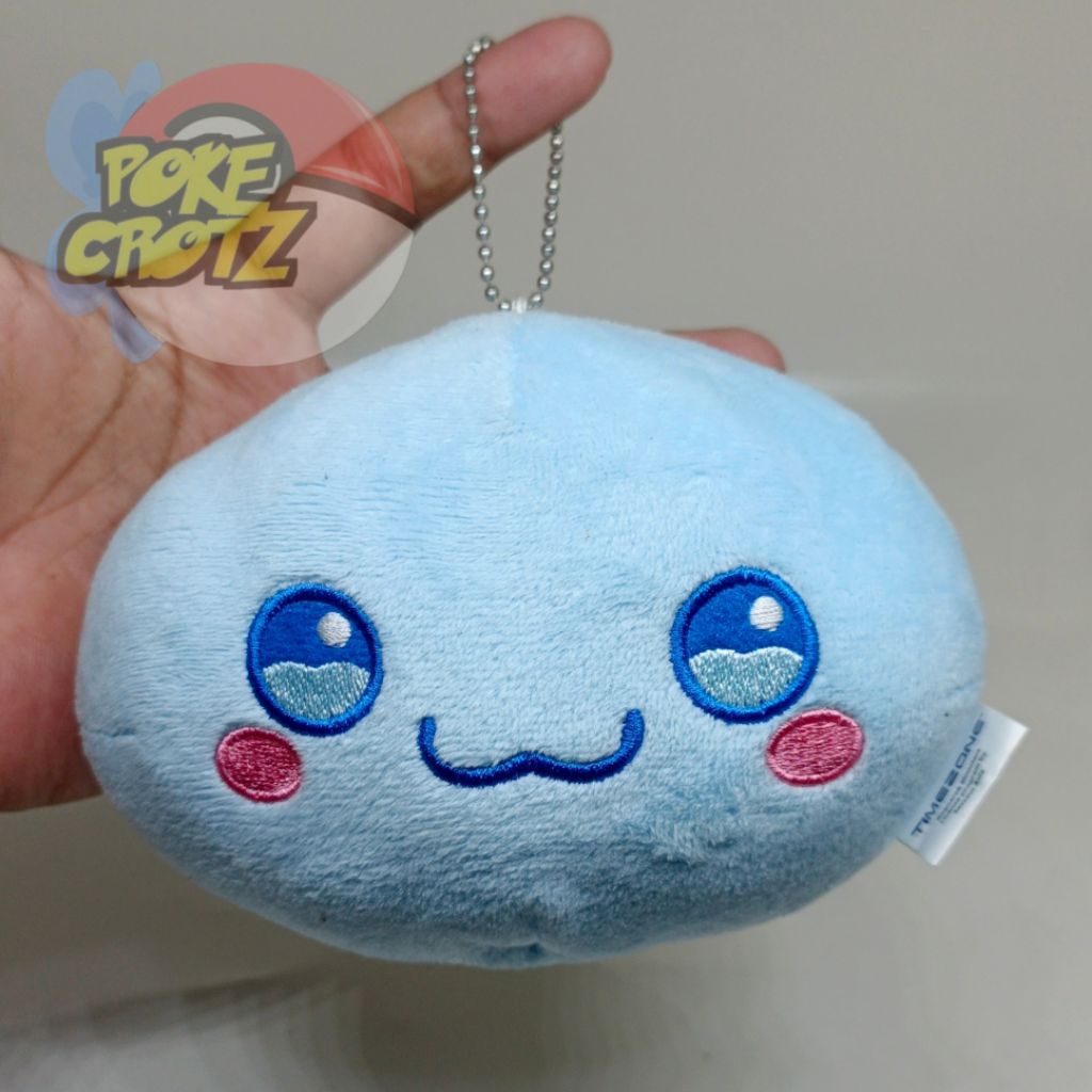 Boneka game online RO Monsters blue poring keychain gantungan kunci timezone Plush Doll 14cm