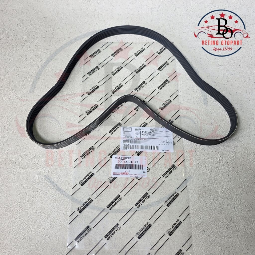 VAN BELT FAN BELT TALI KIPAS 6PK1162 6PK 1162 6PK-1162 AGYA 1200CC AYLA 1200CC CALYA 1200CC SIGRA 12