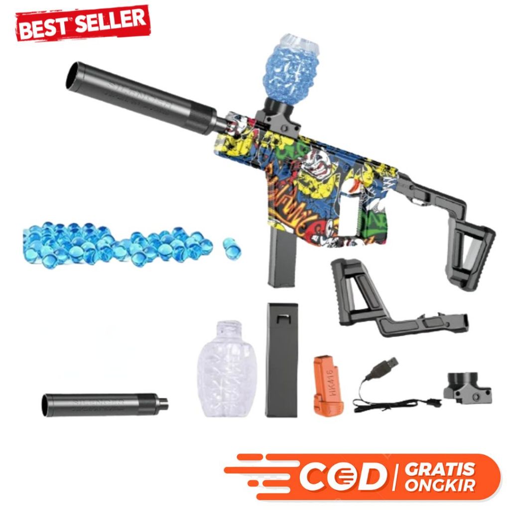 Mainan Tembakan Elektrik KRISS VECTOR FULLY/SEMI AUTOMATIC
