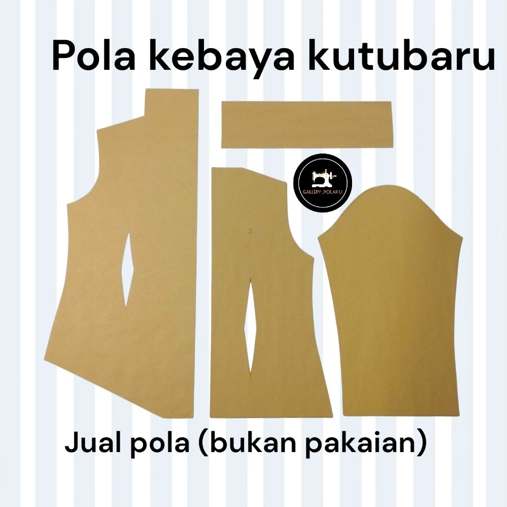 pola kebaya kutubaru,(pola instan)COD