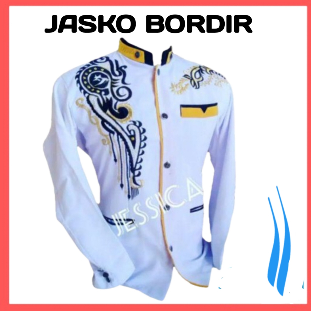 BAJU JAS KOKO JASKO BORDIR PRIA LENGAN PANJANG