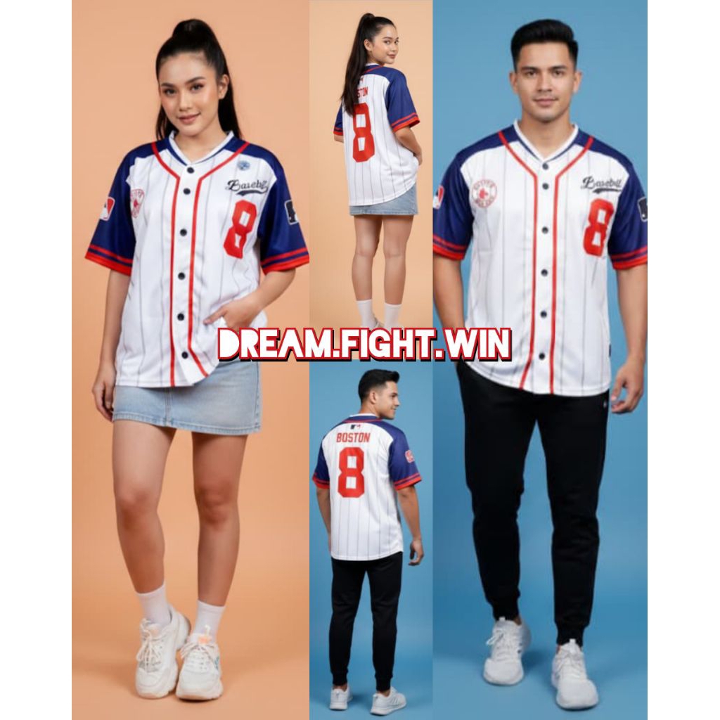 jersey drifit baseball softball number 8 premium