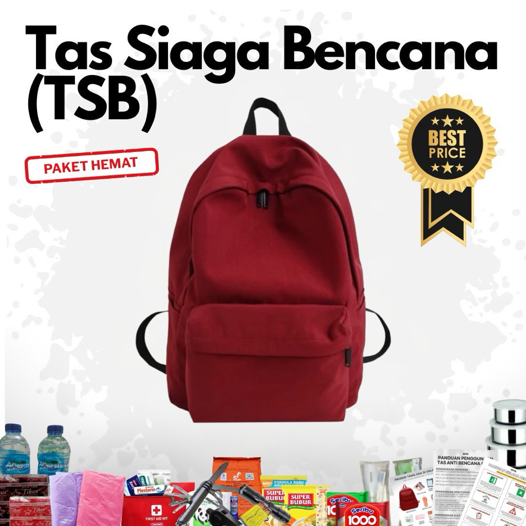 Paket Hemat Tas Siaga Bencana (TSB) Termurah Paket ekonomis | Tas bertahan hidup | Tas survival | Si