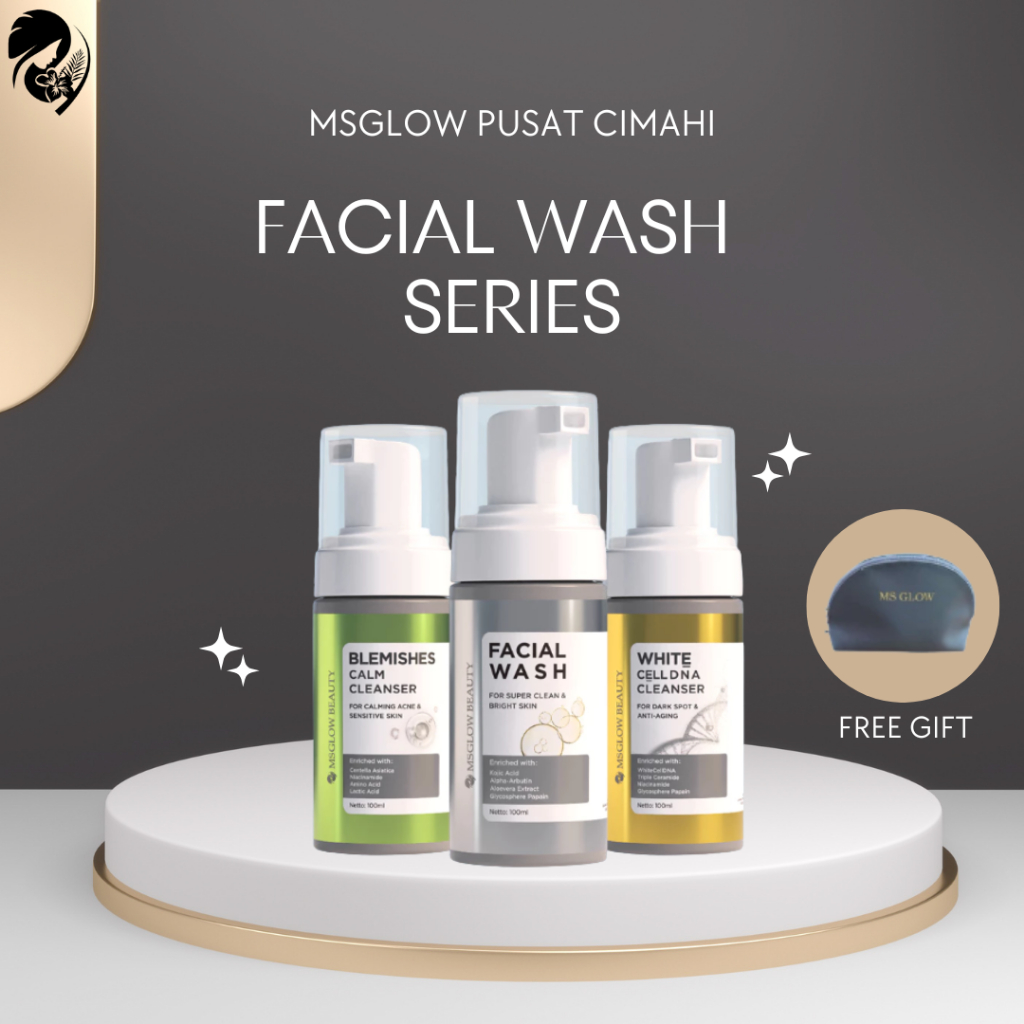 Skincare Ms Glow Facial Wash Sabun Pencuci Muka Pembersih Wajah Wanita By Msglowpusatcimahi