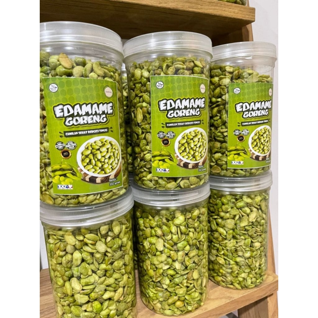 EDAMAME GORENG - Cemilan Sehat Kacang Edamame Kemasan 350 gram