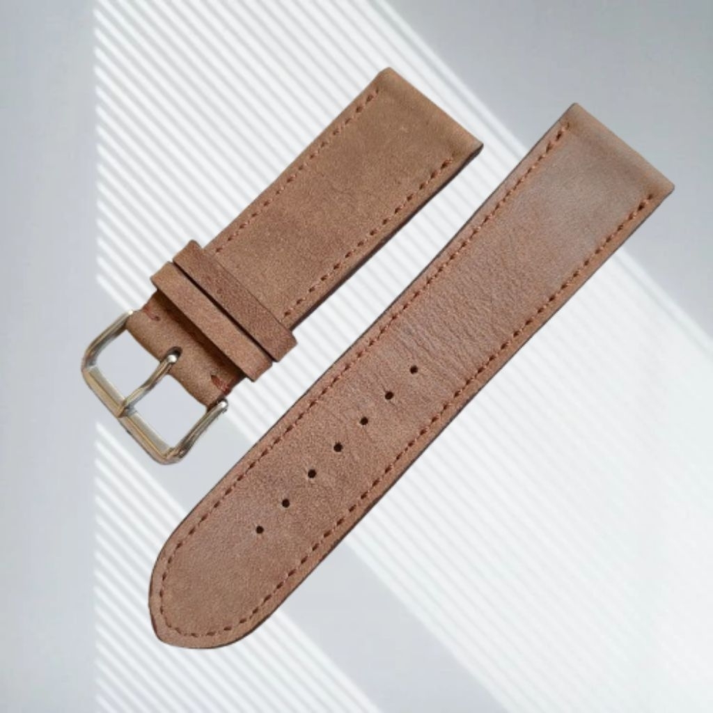 Tali Jam Tangan Kulit Asli 24mm Strap Jam Tangan vidileather