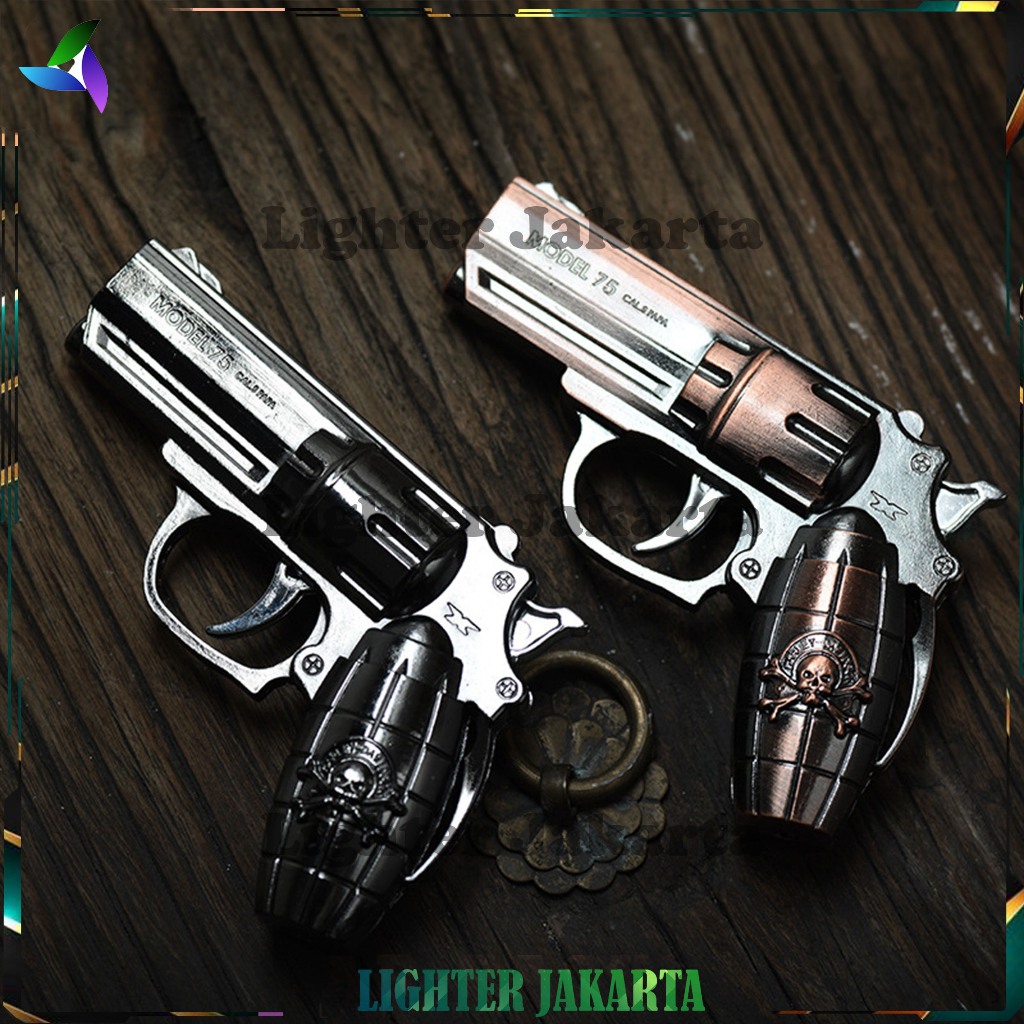 Korek Api Bara Gas Pistol Senter Model Granat F35